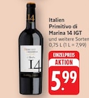 E center Süßen - Primitivo di Marina 14 IGT Angebot im Prospekt Primitivo di Marina 14 IGT bei E center im Süßen Prospekt für 5,99 €