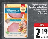 Original Radeberger Premium-Lachsschinken Angebote von Radeberger bei EDEKA Erlangen für 2,19 €