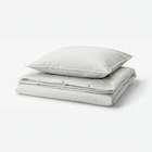 Aktuelles Bettwäsche-Set, 2-teilig grau weiß/Streifen 140x200/80x80 cm Angebot bei IKEA in Karlsruhe ab 14,99 €