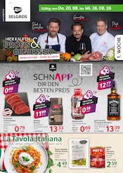 Selgros Supermarkt Prospekt der aktuellen Woche mit 24 Seiten, gültig von 20.08.2026 bis 26.08.2026, in Grünheide und Umgebung Aktueller Selgros Supermarkt Prospekt in Grünheide und Umgebung, "HIER KAUFEN PROFIS & GENIESSER" mit 24 Seiten, 20.08.2026 - 26.08.2026