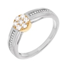 Promo Bague en or jaune et argent rhodié oxydes de zirconium à 171,00 € dans le catalogue E.Leclerc à Saint-Pierre-du-Mont