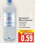 Mineralwasser von Spreequell im aktuellen E center Prospekt