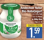 Bio-Naturjogurt Angebote von Andechser Natur bei EDEKA Straubing für 1,59 €