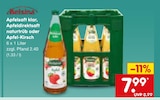 Aktuelles Apfelsaft klar Apfeldirektsaft naturtrüb oder Apfel-Kirsch Angebot bei Netto Marken-Discount in Mainz ab 7,99 €