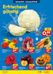 Netto Marken-Discount Himbeeren im Prospekt 