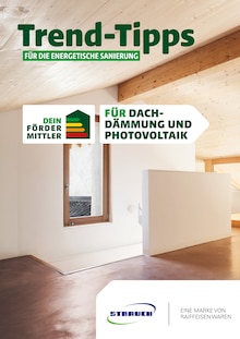Raiffeisen Baustoffe Prospekt Trend-Tipps FÜR DIE ENERGETISCHE SANIERUNG mit  Seiten in Rodenbach und Umgebung
