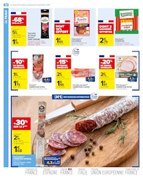 Prix et réduction Chorizo dans le prospectus Carrefour Market en cours Offre Chorizo dans le catalogue Carrefour Market du moment à la page 32