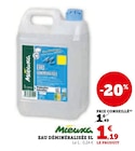 Eau déminéralisée 5L - Mieuxa en promo chez Super U Eau déminéralisée 5L - Mieuxa dans le catalogue Super U