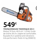 Tronçonneuse Thermique 435 II - Husqvarna en promo chez Rural Master Orléans à 549,00 €