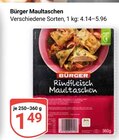 Maultaschen im Angebot bei GLOBUS in Wiesbaden Maultaschen Angebote von Bürger bei GLOBUS Wiesbaden für 1,49 €