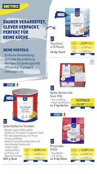 Thunfisch im aktuellen METRO Prospekt (Duisburg) Thunfisch im METRO Prospekt "MonatsmenĂĽ Mai + Gewinnspiel" mit 49 Seiten (Duisburg)