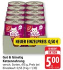 Katzennahrung Angebote von Gut & Günstig bei E center Worms für 0,50 €