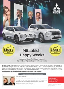 Mitsubishi Prospekt Mitsubishi Happy Weeks mit 1 Seite
