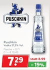Vodka im Angebot bei Getränkeland in Stralsund Vodka Angebote von Puschkin bei Getränkeland Stralsund für 7,29 €