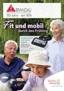 Blutdruckmessgerät im aktuellen R.Brandau & Sohn GmbH u. Co. KG Prospekt (Kassel) Blutdruckmessgerät im R.Brandau & Sohn GmbH u. Co. KG Prospekt "Fit und mobil durch den Frühling" mit 6 Seiten (Kassel)