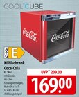 Cool Cube Kühlschrank Coca-Cola CC 165 E im Angebot bei famila Nordost in Nauen Cool Cube Kühlschrank Coca-Cola CC 165 E Angebote bei famila Nordost Nauen für 169,00 €