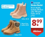 Herbst-Stiefel im ALDI SÜD Prospekt Herbst-Stiefel von LILY & DAN im aktuellen ALDI SÜD Prospekt für 8,99 €