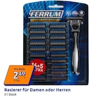 Rasierer für Damen oder Herren Angebote von Ferrum bei Action Rheine für 2,49 €