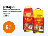 Buchen Grill-Holzkohle oder Buchen Grill-Holzkohlebriketts Angebote von proFagus bei Trink und Spare Oberhausen für 6,99 €