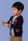 Cardigan tricot intarsia avec patchs en coton dans le catalogue Monoprix Margaret