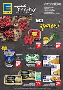 Frosta im EDEKA Prospekt "Aktuelle Angebote" mit 2 Seiten (Reutlingen)