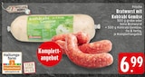 Aktuelles Frische Bratwurst mit Kohlrabi Gemüse Angebot bei EDEKA in Osnabrück ab 6,99 €