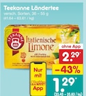 Ländertee im Angebot bei Netto Marken-Discount in Wolfenbüttel Ländertee Angebote von Teekanne bei Netto Marken-Discount Wolfenbüttel für 1,29 €
