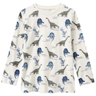 Aktuelles Jungen Langarmshirt mit Dino-Allover Angebot bei Ernstings family in München ab 7,99 €