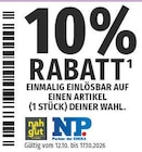 nah und gut Bad Oeynhausen - 10% Rabatt Angebot im Prospekt 10% Rabatt bei nah und gut im Bad Oeynhausen Prospekt für