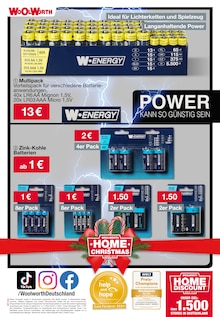 Batterie im Woolworth Prospekt "Aktuelle Angebote" mit 88 Seiten (Karlsruhe)