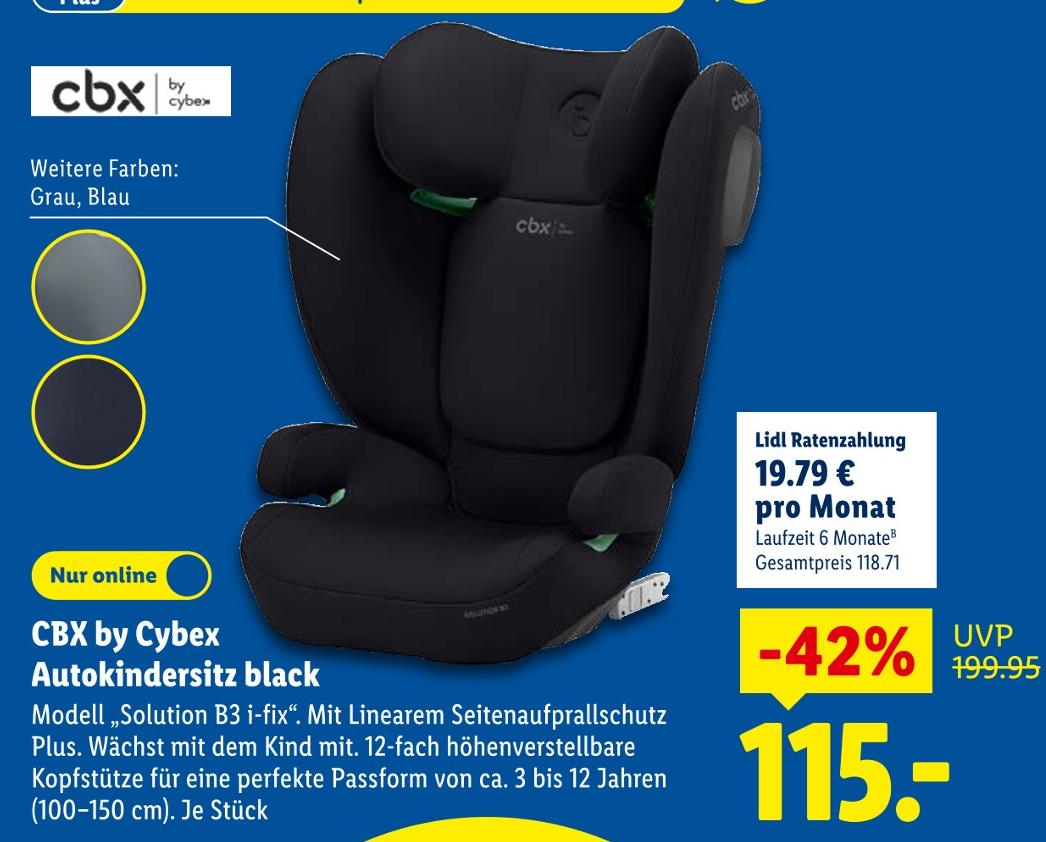 Autokindersitz black