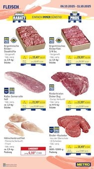 Rinderfilet im aktuellen METRO Prospekt (Herne) Rinderfilet im METRO Prospekt "Wochenangebote Gastro + MonatsMenü + Markets" mit 40 Seiten (Herne)