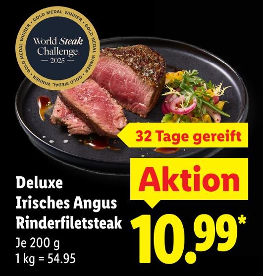 Deluxe Irisches Angus Rinderfiletsteak