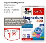 Magnesium Angebote von Doppelherz bei GLOBUS Oberhausen für 1,99 €