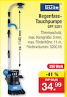 Aktuelles Regenfass-Tauchpumpe GFP 5201 Angebot bei Zimmermann in Bremen ab 34,99 €