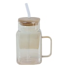 B&M Semécourt - Promo Gobelet verre/couvercle/paille Promo Gobelet verre/couvercle/paille à 2,98 € dans le catalogue B&M à Semécourt