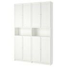 Aktuelles Bücherregal mit Aufsatz/Türen weiß Angebot bei IKEA in Mönchengladbach ab 339,98 €