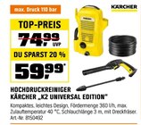 Hochdruckreiniger „K2 Universal Edition“ Angebote von KÄRCHER bei OBI Bergkamen für 59,99 €