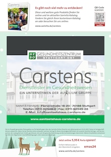 Bier im SC Sanitätshaus Carstens GmbH Prospekt "Schenken Sie Gesundheit!" mit 6 Seiten (Esslingen (Neckar))