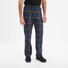 Pantalon de pyjama coton coupe droite bleu homme - La Halle Pantalon de pyjama coton coupe droite bleu homme à 11,19 € dans le catalogue La Halle