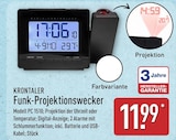 Funk-Projektionswecker im Angebot bei ALDI Nord in Solingen Funk-Projektionswecker Angebote von KRONTALER bei ALDI Nord Solingen für 11,99 €