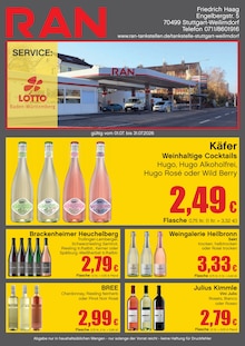 Mineralwasser im RAN Prospekt "RAN" mit 2 Seiten (Stuttgart)