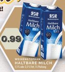 Haltbare Milch 1,5% Fett Angebote von Weihenstephan bei E center Dinslaken für 0,99 €