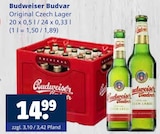 Aktuelle Budweiser Angebote bei Getränkewelt in Essen Aktuelles Original Czech Lager Angebot bei Getränkewelt in Essen ab 14,99 €
