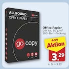 Office Papier im Angebot bei combi in Bielefeld Office Papier Angebote von go copy bei combi Bielefeld für 3,29 €