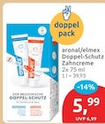 Doppel-Schutz Zahncreme von aronal/elmex für 5,99 € bei budni im Angebot Doppel-Schutz Zahncreme von aronal/elmex im aktuellen budni Prospekt