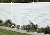 Lame de clôture persienne PVC blanc - L. 1,80 m x l. 14 cm x Ép. 30 mm dans le catalogue Brico Dépôt