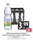 Mineralwasser Classic im Angebot bei Hieber in Freiburg Mineralwasser Classic Angebote von Wittmannsthaler Quelle bei Hieber Freiburg für 3,99 €