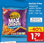 Max Crunch Skinny Fries Angebote von McCain bei Netto Marken-Discount Mannheim für 1,79 €