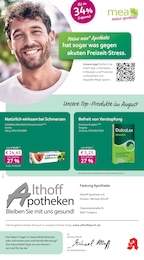 Apotheken Prospekt von mea - meine apotheke Koblenz mea - meine apotheke Prospekt: "Unsere August-Angebote", 4 Seiten, 01.08.2026 - 31.08.2026